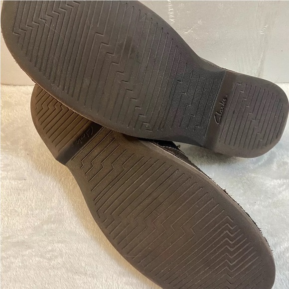 Clarks Men's Doby Double Gore Slip-On Loafer Dark Brown Size 10M - Picture 12 of 16